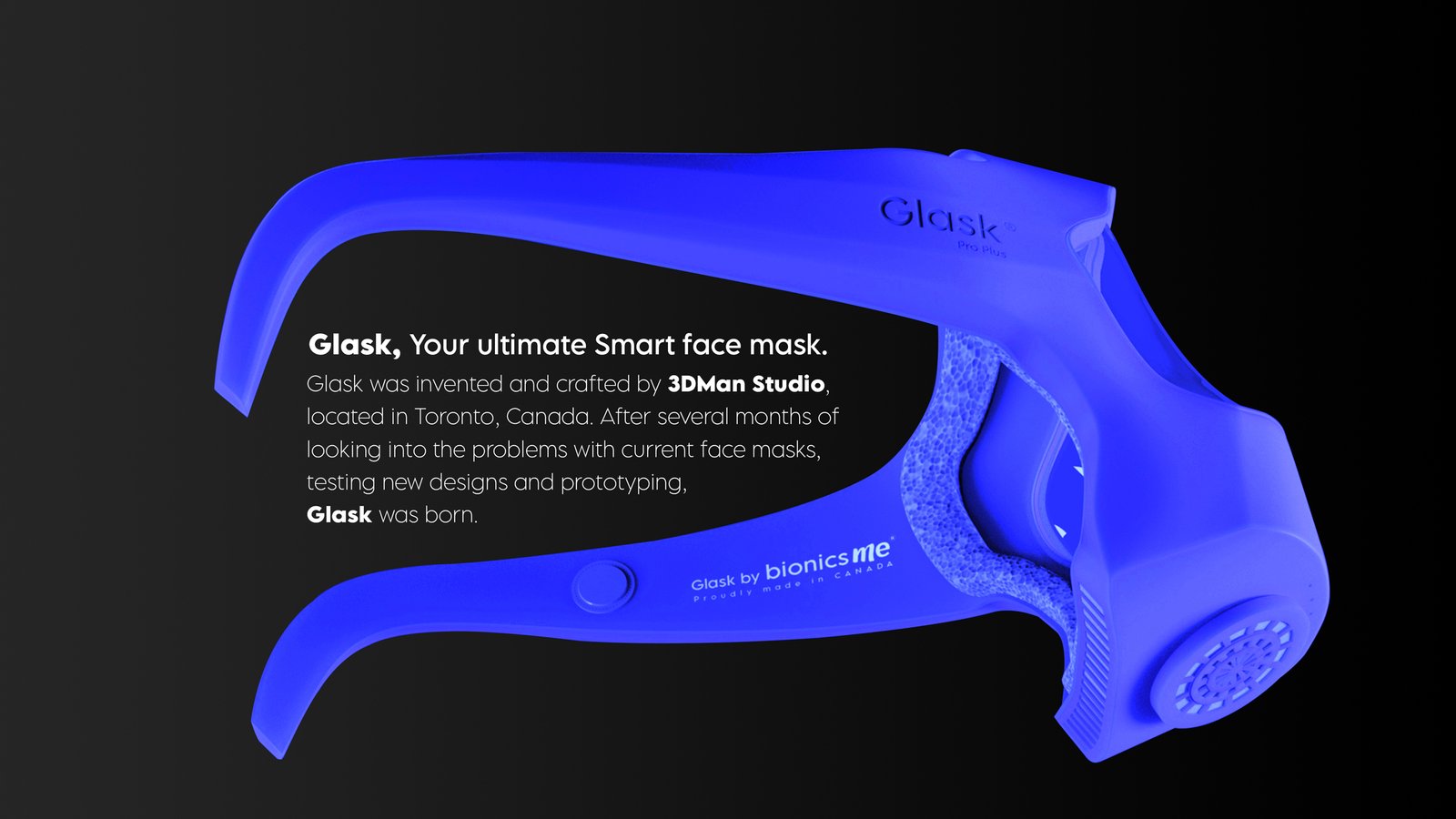Glask - Smart Face Mask 3DPrint by J750