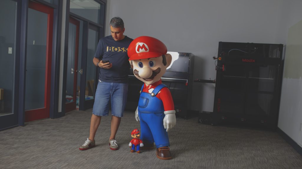 real size 3d printed super mario